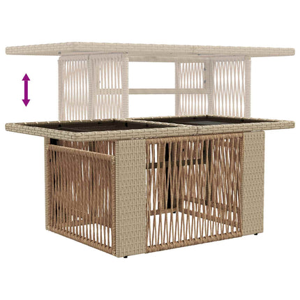 Trädgårdsoffset 8 st Beige och krämvit konstrotting