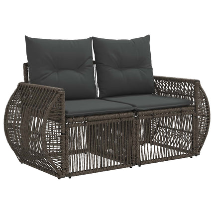 Trädgårdsoffset 6 st Grå och mörkgrå konstrotting