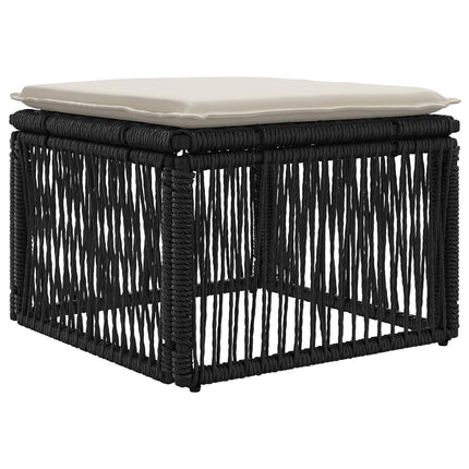 Trädgårdsoffset 12 st Svart och krämvit konstrotting