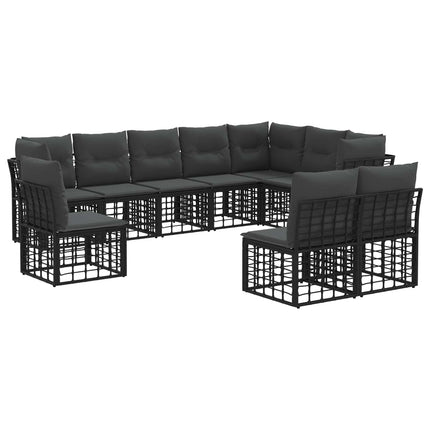 Utomhussoffset Svart Polyester