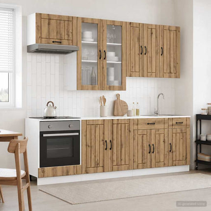 Köksenhet LUCCA 8 pcs Artisan-ek Konstruerat trä