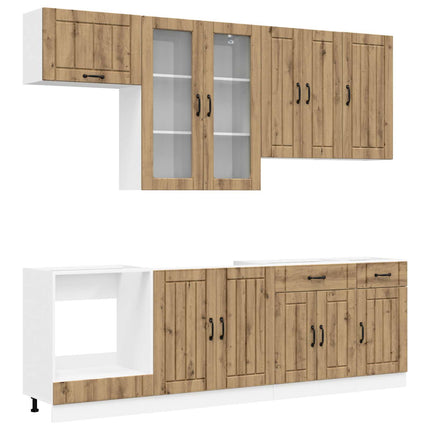 Köksenhet LUCCA 8 pcs Artisan-ek Konstruerat trä