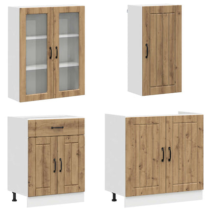 Köksenhet LUCCA 8 pcs Artisan-ek Konstruerat trä