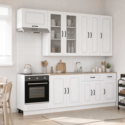 Köksenhet KALMAR 8 pcs Vit Konstruerat trä