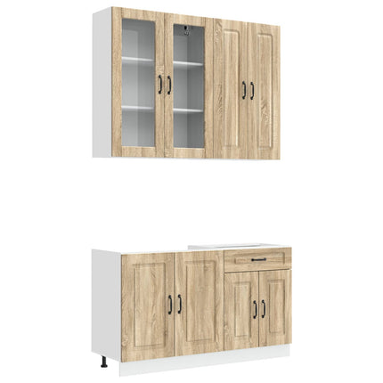 Köksenhet KALMAR 4 pcs Sonoma-ek Konstruerat trä
