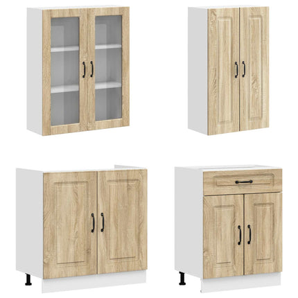 Köksenhet KALMAR 4 pcs Sonoma-ek Konstruerat trä