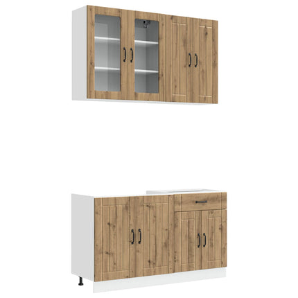 Köksenhet LUCCA 4 pcs Artisan-ek Konstruerat trä