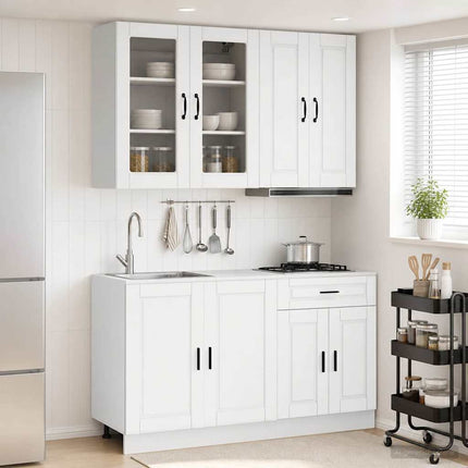 Köksenhet PORTO 4 pcs Vit Konstruerat trä