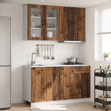 Köksenhet PORTO 4 pcs Gammalt trä Konstruerat trä