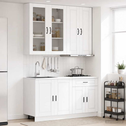 Köksenhet PORTO 4 pcs Vit Konstruerat trä