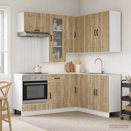 Köksenhet KALMAR 8 pcs Sonoma-ek Konstruerat trä