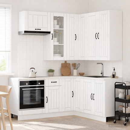 Köksenhet LUCCA 8 pcs Vit högglans Konstruerat trä