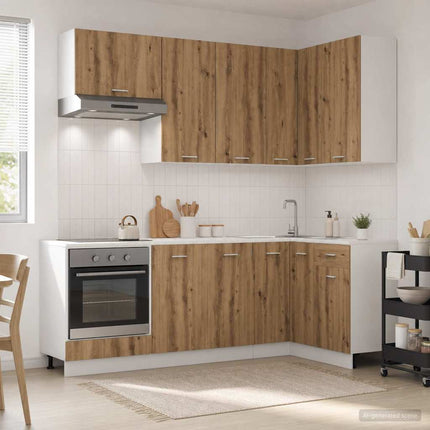Köksenhet LYON 8 pcs Artisan-ek Konstruerat trä
