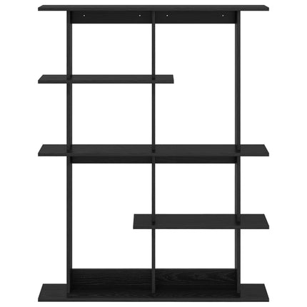 Vägg hylla Svart ek 102 x 20 x 130 cm Konstruerat trä