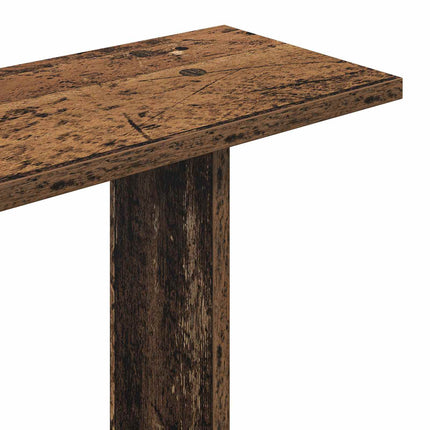 Vägg hylla Gammalt trä 100 x 20 x 126 cm Konstruerat trä