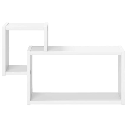 Vägg hylla Väggmonterat Vit 55 x 15 x 35 cm Konstruerat trä
