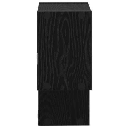 Vägg hylla Väggmonterat Svart ek 55 x 15 x 35 cm