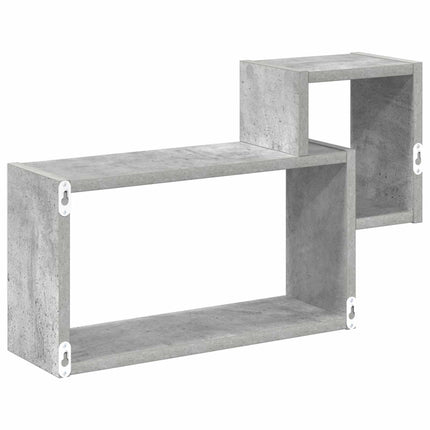 Vägg hylla Betonggrå 55 x 15 x 35 cm