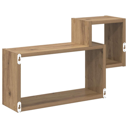 Vägg hylla Väggmonterat Brun 55 x 15 x 35 cm Konstruerat trä