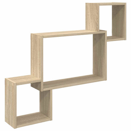 Vägg hylla Väggmonterat Sonoma-ek 91,5 x 15 x 76 cm