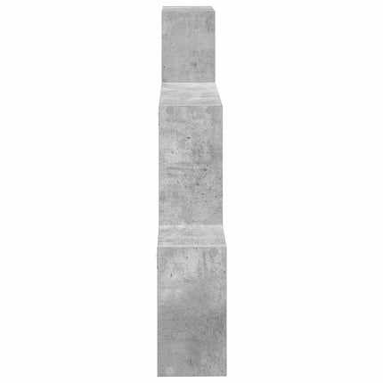 Vägg hylla Väggmonterat Betonggrå 91,5 x 15 x 76 cm
