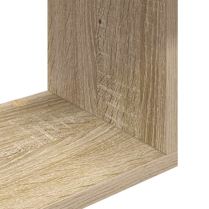 Vägg hylla Väggmonterat Brun 95 x 20 x 69,5 cm Konstruerat trä