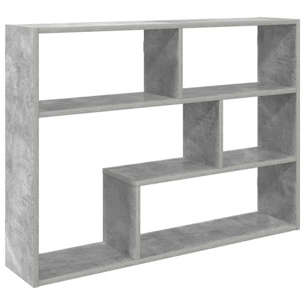 Vägg hylla Väggmonterat Betonggrå 95 x 20 x 69,5 cm
