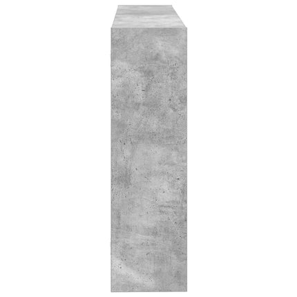 Vägg hylla Väggmonterat Betonggrå 95 x 20 x 69,5 cm