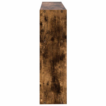 Vägg hylla Väggmonterat Rökt ek 95 x 20 x 69,5 cm