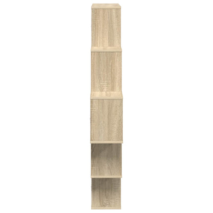 Vägg hylla Sonoma-ek 120 x 20 x 136 cm Konstruerat trä