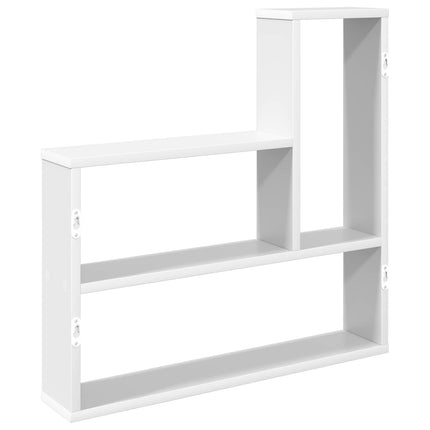 Vägg hylla Vit 60 x 11 x 60 cm Konstruerat trä