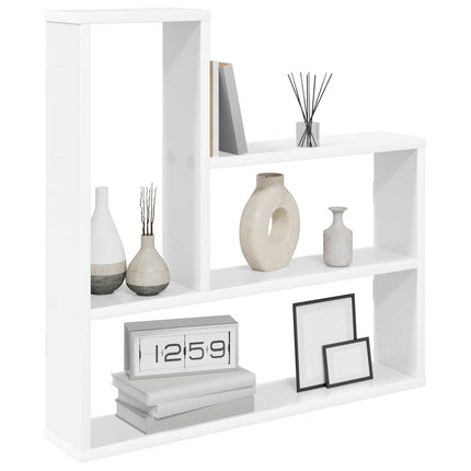 Vägg hylla Vit 60 x 11 x 60 cm Konstruerat trä