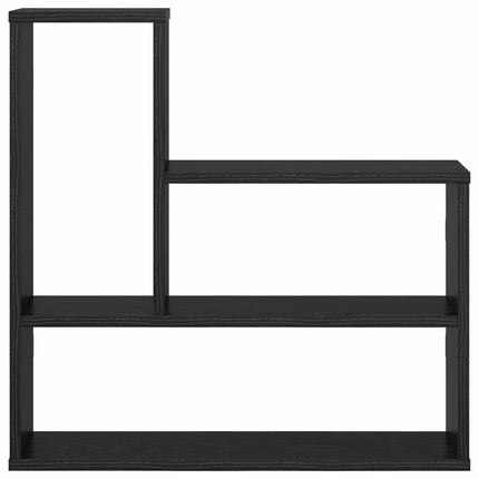 Vägg hylla Svart ek 60 x 11 x 60 cm Konstruerat trä