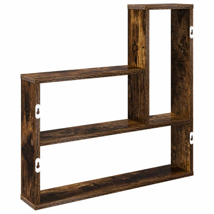 Vägg hylla Rökt ek 60 x 11 x 60 cm Konstruerat trä