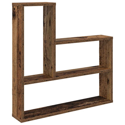 Vägg hylla Gammalt trä 60 x 11 x 60 cm Konstruerat trä