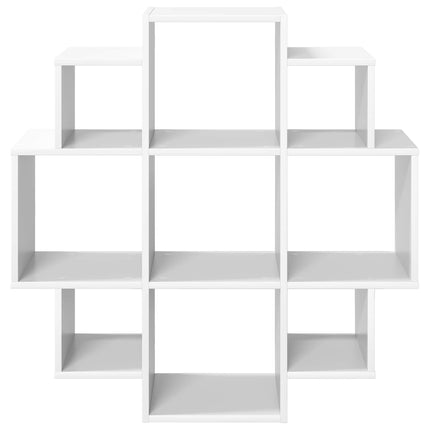 Vägg hylla Vit 90 x 25 x 90 cm Konstruerat trä
