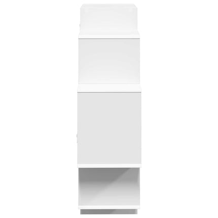 Vägg hylla Vit 90 x 25 x 90 cm Konstruerat trä