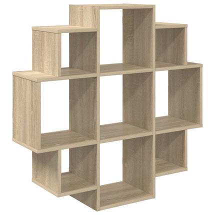 Vägg hylla Sonoma-ek 90 x 25 x 90 cm Konstruerat trä