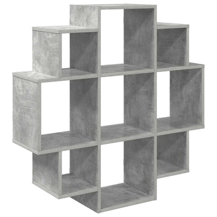 Vägg hylla Betonggrå 90 x 25 x 90 cm Konstruerat trä