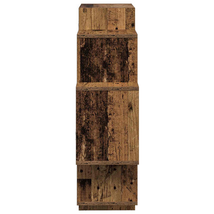Vägg hylla Gammalt trä 90 x 25 x 90 cm Konstruerat trä