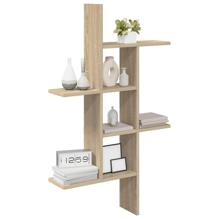 Vägg hylla Sonoma-ek 61 x 15 x 102 cm Konstruerat trä
