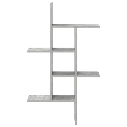 Vägg hylla Betonggrå 61 x 15 x 102 cm Konstruerat trä