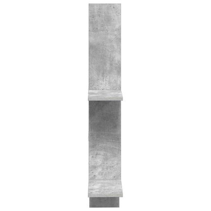 Vägg hylla Betonggrå 61 x 15 x 102 cm Konstruerat trä