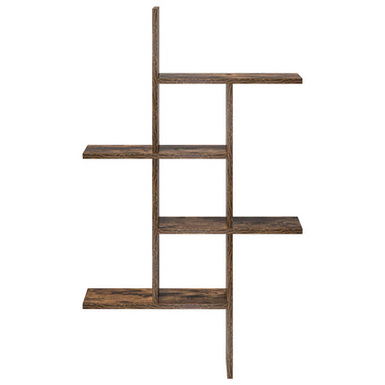 Vägg hylla Rökt ek 61 x 15 x 102 cm Konstruerat trä
