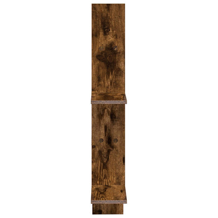 Vägg hylla Rökt ek 61 x 15 x 102 cm Konstruerat trä