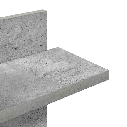 Väggflytande Hylla Betonggrå 48,5 x 15 x 101 cm Konstruerat trä