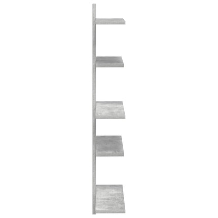 Väggflytande Hylla Betonggrå 48,5 x 15 x 101 cm Konstruerat trä