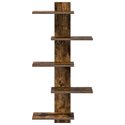 Väggflytande Hylla Rökt ek 48,5 x 15 x 101 cm Konstruerat trä