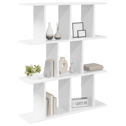 Vägg hylla Vit 80 x 20 x 96 cm Konstruerat trä
