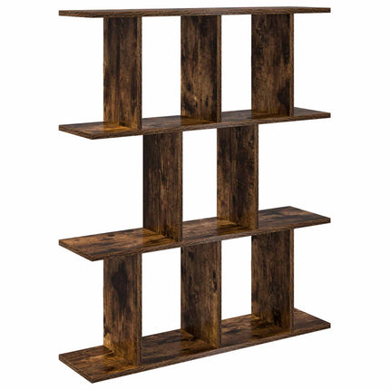 Vägg hylla Rökt ek 80 x 20 x 96 cm Konstruerat trä